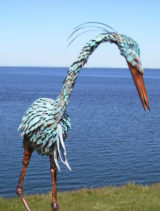 Garden Art Heron