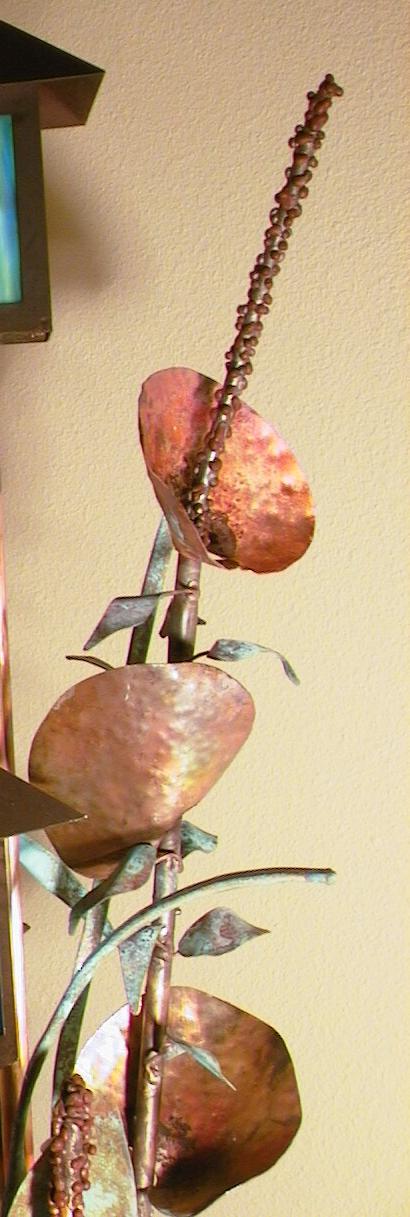 Copper Sculpture Fan Tails