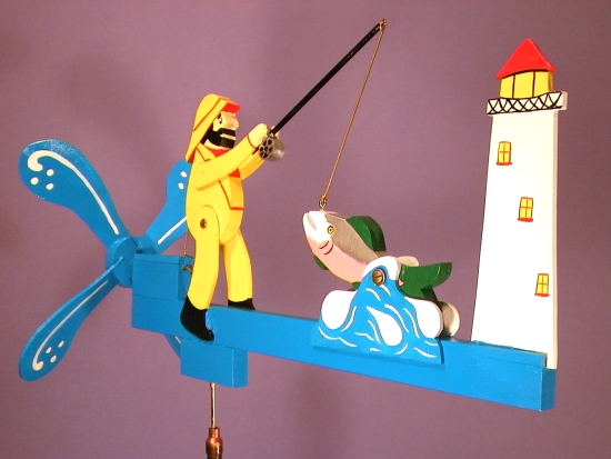 Fishing Whirligig Wind Toys